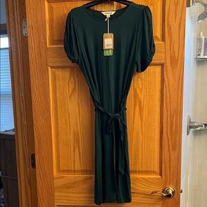 Boden Forest Green Midi Dress